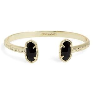 Kendra Scott Cuff, Black Onyx and Gold